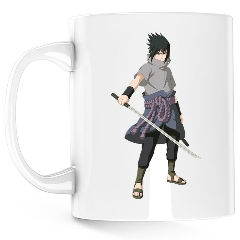 Casa si Gradina - Bucatarie si vesela - Cani si pahare - Cani si cesti - Cana Naruto Sasuke Ninja Storm Kunai Minato, alba, 330 ml - Infinity.ro