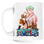 Casa si Gradina - Bucatarie si vesela - Cani si pahare - Cani si cesti - Cana One Piece Pirate Girl Sirena Anime, alba, 330 ml - Infinity.ro