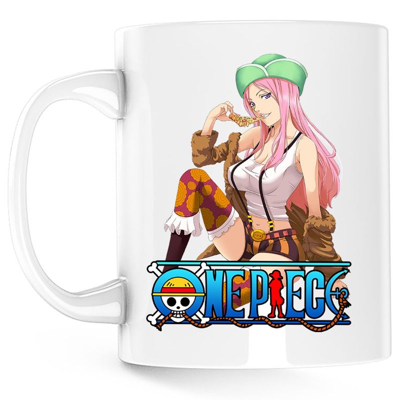 Casa si Gradina - Bucatarie si vesela - Cani si pahare - Cani si cesti - Cana One Piece Pirate Girl Sirena Anime, alba, 330 ml - Infinity.ro