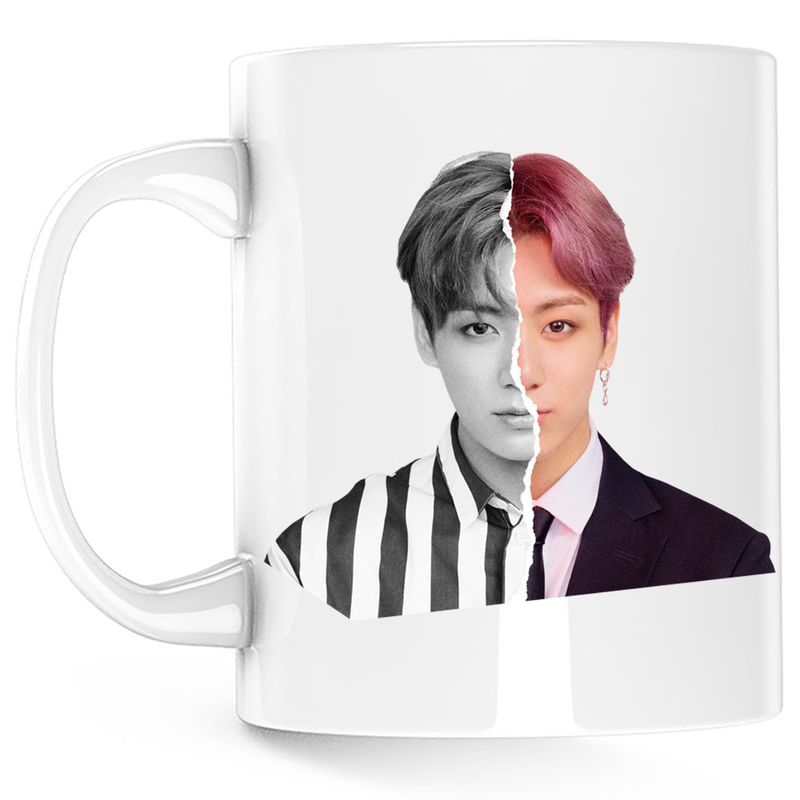 Casa si Gradina - Bucatarie si vesela - Cani si pahare - Cani si cesti - Cana BTS Love Yourself L Ver, alba, 330 ml - Infinity.ro