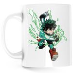 Casa si Gradina - Bucatarie si vesela - Cani si pahare - Cani si cesti - Cana Hero Academia Deku Cartoon Manga Anime, alba, 330 ml - Infinity.ro