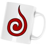 Casa si Gradina - Bucatarie si vesela - Cani si pahare - Cani si cesti - Cana Naruto Uchiha Symbol Anime Logo, alba, 330 ml - Infinity.ro