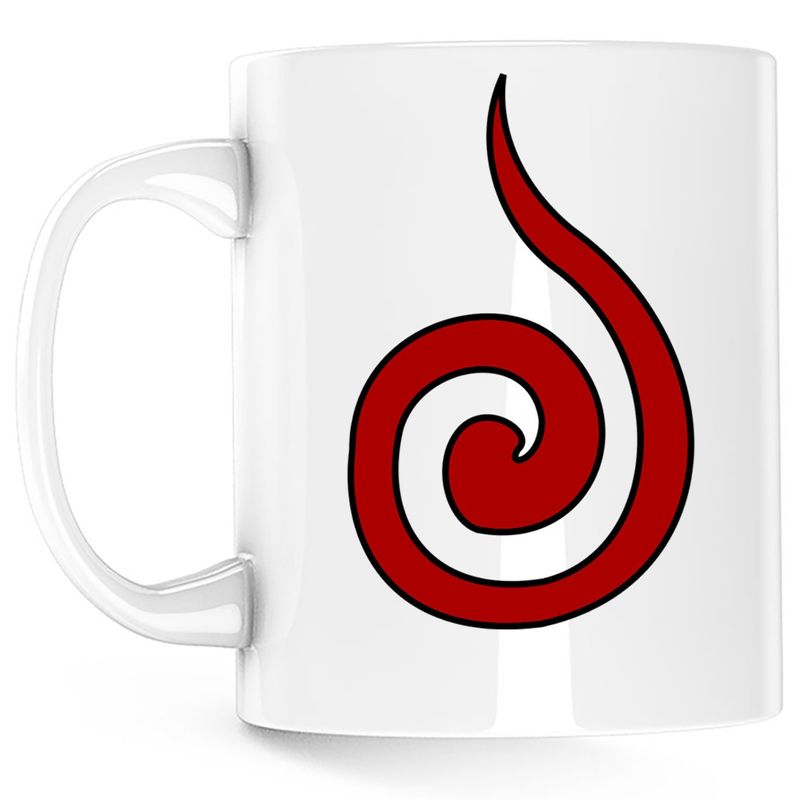 Casa si Gradina - Bucatarie si vesela - Cani si pahare - Cani si cesti - Cana Naruto Uchiha Symbol Anime Logo, alba, 330 ml - Infinity.ro