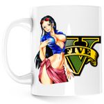Casa si Gradina - Bucatarie si vesela - Cani si pahare - Cani si cesti - Cana GTA Girl One Piece Nico Robin Devil, alba, 330 ml - Infinity.ro