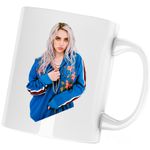 Casa si Gradina - Bucatarie si vesela - Cani si pahare - Cani si cesti - Cana Billie Eilish Singer Your Power, alba, 330 ml - Infinity.ro