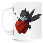 Casa si Gradina - Bucatarie si vesela - Cani si pahare - Cani si cesti - Cana Death Note Ryuk Diavol Drac Devil Ispita Mar, alba, 330 ml - Infinity.ro