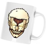 Casa si Gradina - Bucatarie si vesela - Cani si pahare - Cani si cesti - Cana Attack on Titan AOT Anime Manga Fanart, alba, 330 ml - Infinity.ro
