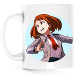 Casa si Gradina - Bucatarie si vesela - Cani si pahare - Cani si cesti - Cana Uraraka My Hero Academia Anime Manga, alba, 330 ml - Infinity.ro