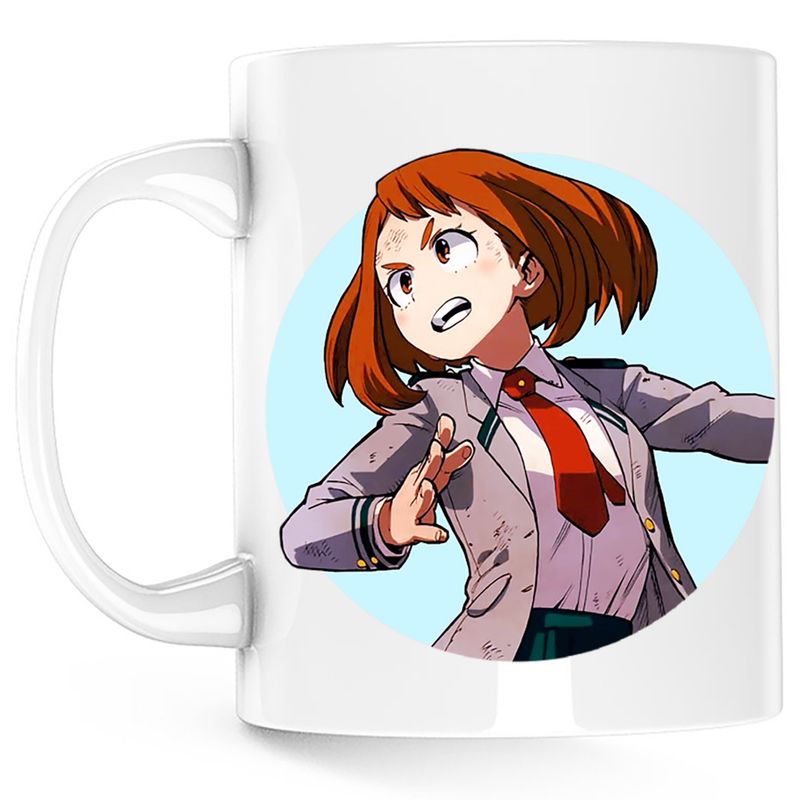 Casa si Gradina - Bucatarie si vesela - Cani si pahare - Cani si cesti - Cana Uraraka My Hero Academia Anime Manga, alba, 330 ml - Infinity.ro
