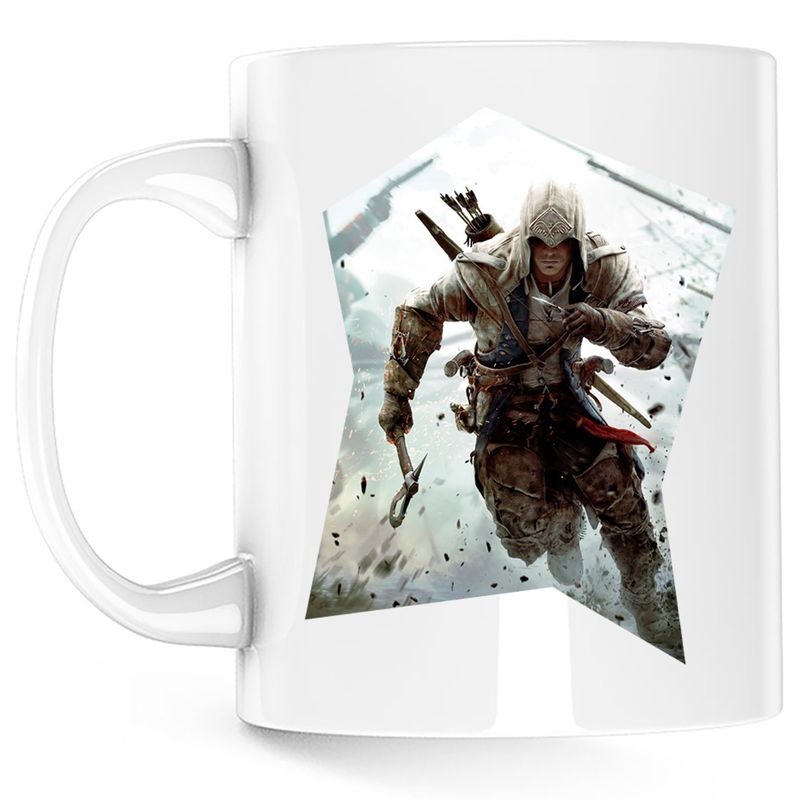 Casa si Gradina - Bucatarie si vesela - Cani si pahare - Cani si cesti - Cana Assassin's Creed Brotherhood War, alba, 330 ml - Infinity.ro