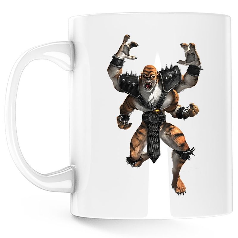 Casa si Gradina - Bucatarie si vesela - Cani si pahare - Cani si cesti - Cana Mortal Kombat Goro Four Arms Fight Arena, alba, 330 ml - Infinity.ro