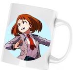Casa si Gradina - Bucatarie si vesela - Cani si pahare - Cani si cesti - Cana Uraraka My Hero Academia Anime Manga, alba, 330 ml - Infinity.ro