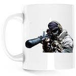 Casa si Gradina - Bucatarie si vesela - Cani si pahare - Cani si cesti - Cana Call of Duty Sniper War Army, alba, 330 ml - Infinity.ro