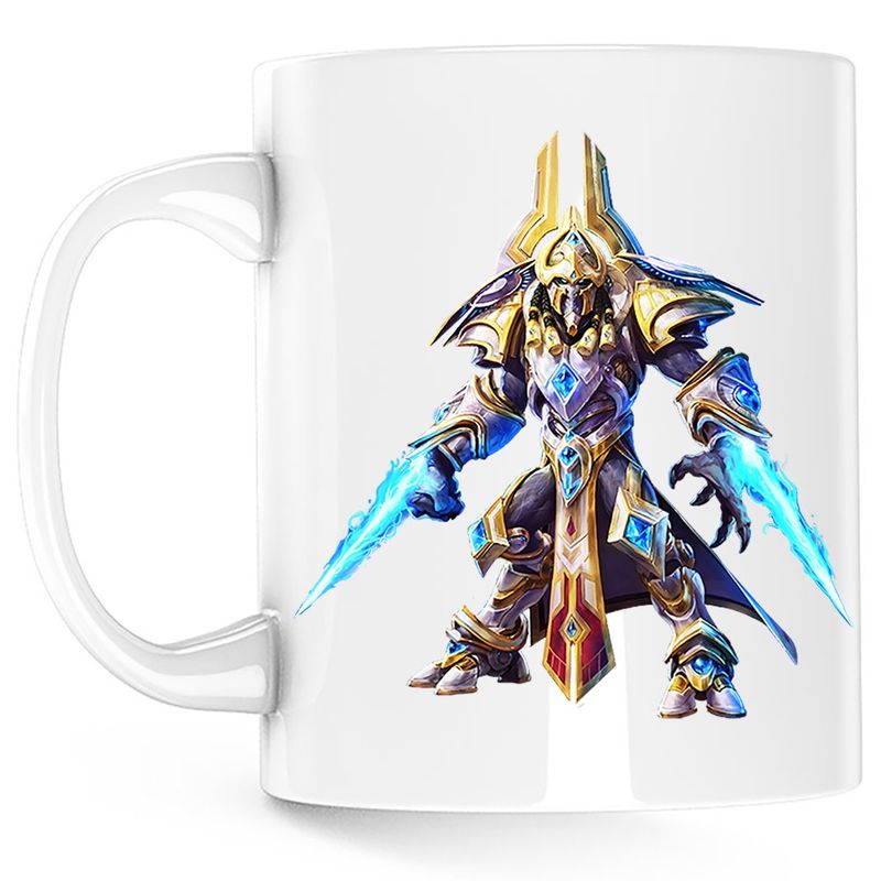 Casa si Gradina - Bucatarie si vesela - Cani si pahare - Cani si cesti - Cana StarCraft 2 Protoss Warrior Epic Game Play, alba, 330 ml - Infinity.ro