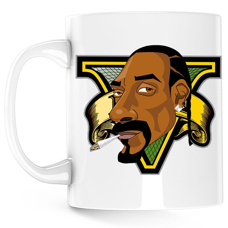 Casa si Gradina - Bucatarie si vesela - Cani si pahare - Cani si cesti - Cana Grand Theft Auto Snoop Dogg GTA, alba, 330 ml - Infinity.ro