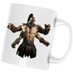 Casa si Gradina - Bucatarie si vesela - Cani si pahare - Cani si cesti - Cana Mortal Kombat Goro Armageddon Sword Game, alba, 330 ml - Infinity.ro