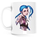 Casa si Gradina - Bucatarie si vesela - Cani si pahare - Cani si cesti - Cana Jinx League of Legends Champion TikTok, alba, 330 ml - Infinity.ro