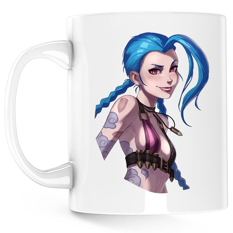 Casa si Gradina - Bucatarie si vesela - Cani si pahare - Cani si cesti - Cana Jinx League of Legends Champion TikTok, alba, 330 ml - Infinity.ro