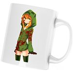 Casa si Gradina - Bucatarie si vesela - Cani si pahare - Cani si cesti - Cana Minecraft Anime Cool Creeper, alba, 330 ml - Infinity.ro