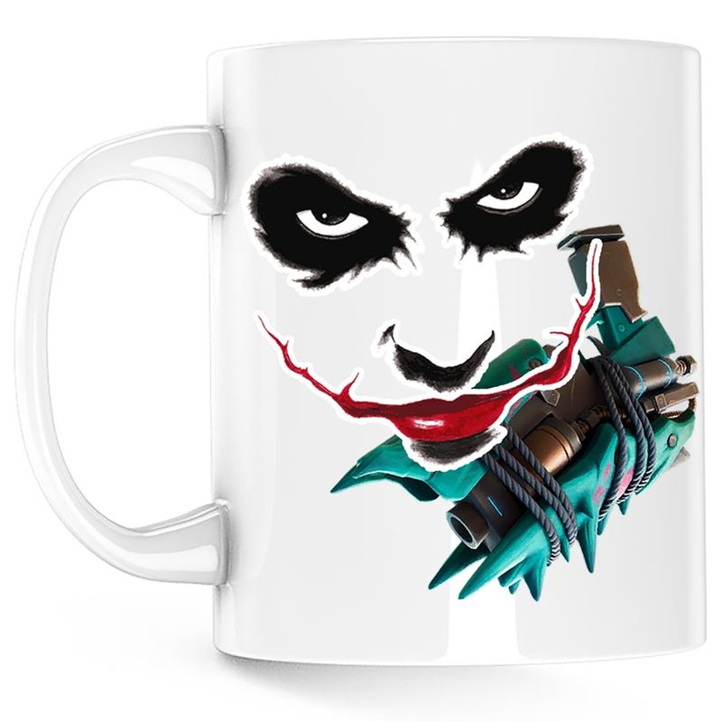 Casa si Gradina - Bucatarie si vesela - Cani si pahare - Cani si cesti - Cana Joker Fortnite Epic Gun, alba, 330 ml - Infinity.ro