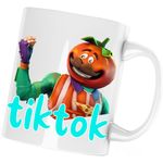 Casa si Gradina - Bucatarie si vesela - Cani si pahare - Cani si cesti - Cana Tomato Fortnite Epic Tiktok, alba, 330 ml - Infinity.ro