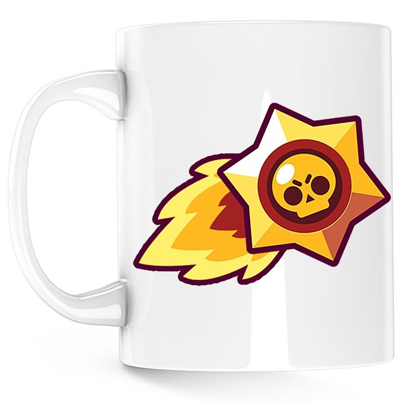 Casa si Gradina - Bucatarie si vesela - Cani si pahare - Cani si cesti - Cana Brawl Stars Play Logo, alba, 330 ml - Infinity.ro