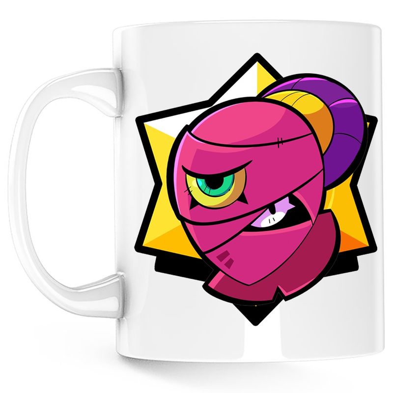 Casa si Gradina - Bucatarie si vesela - Cani si pahare - Cani si cesti - Cana Tara Brawl Stars Minecraft, alba, 330 ml - Infinity.ro