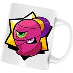 Casa si Gradina - Bucatarie si vesela - Cani si pahare - Cani si cesti - Cana Tara Brawl Stars Minecraft, alba, 330 ml - Infinity.ro