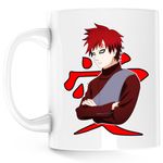 Casa si Gradina - Bucatarie si vesela - Cani si pahare - Cani si cesti - Cana Naruto Gaara Kankuro Anime Haine Manga, alba, 330 ml - Infinity.ro