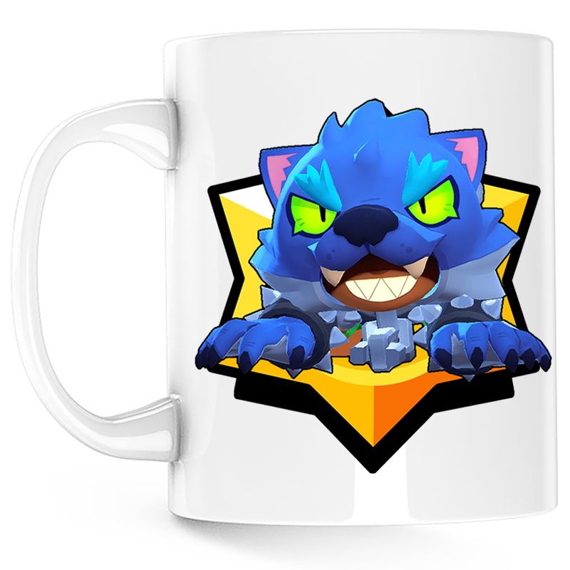 Casa si Gradina - Bucatarie si vesela - Cani si pahare - Cani si cesti - Cana Werewolf Brawl Stars Minecraft, alba, 330 ml - Infinity.ro