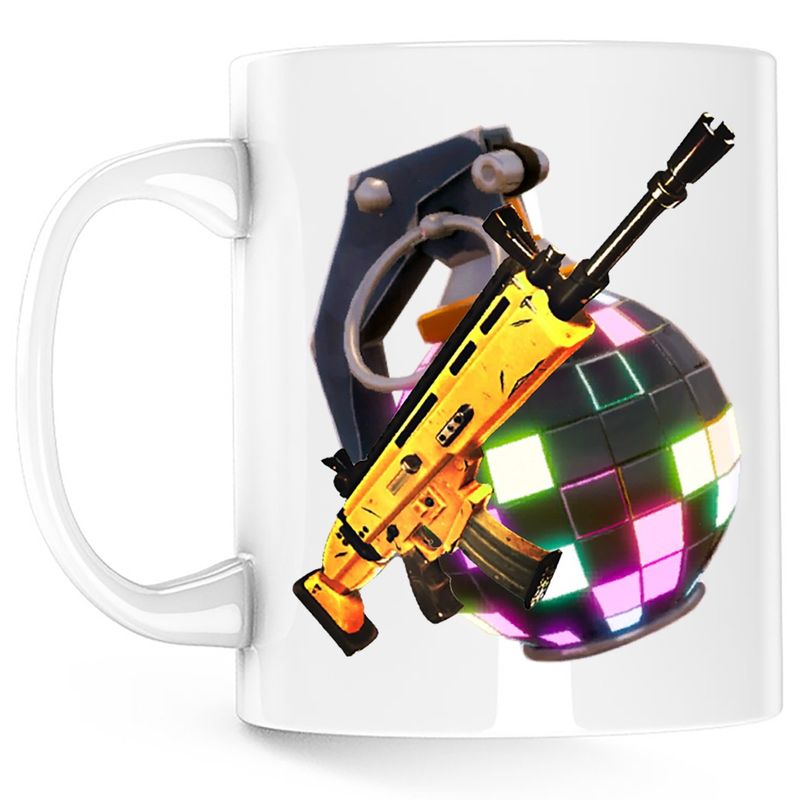 Casa si Gradina - Bucatarie si vesela - Cani si pahare - Cani si cesti - Cana Magenta Bomb Scar Fortnite, alba, 330 ml - Infinity.ro