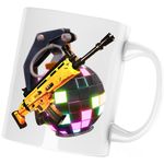 Casa si Gradina - Bucatarie si vesela - Cani si pahare - Cani si cesti - Cana Magenta Bomb Scar Fortnite, alba, 330 ml - Infinity.ro