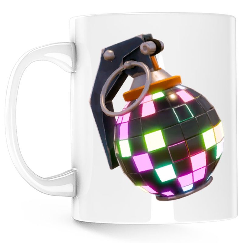 Casa si Gradina - Bucatarie si vesela - Cani si pahare - Cani si cesti - Cana Magenta Bomb Fortnite Battle Royale, alba, 330 ml - Infinity.ro