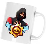 Casa si Gradina - Bucatarie si vesela - Cani si pahare - Cani si cesti - Cana Bambi Fortnite Brawl Stars, alba, 330 ml - Infinity.ro
