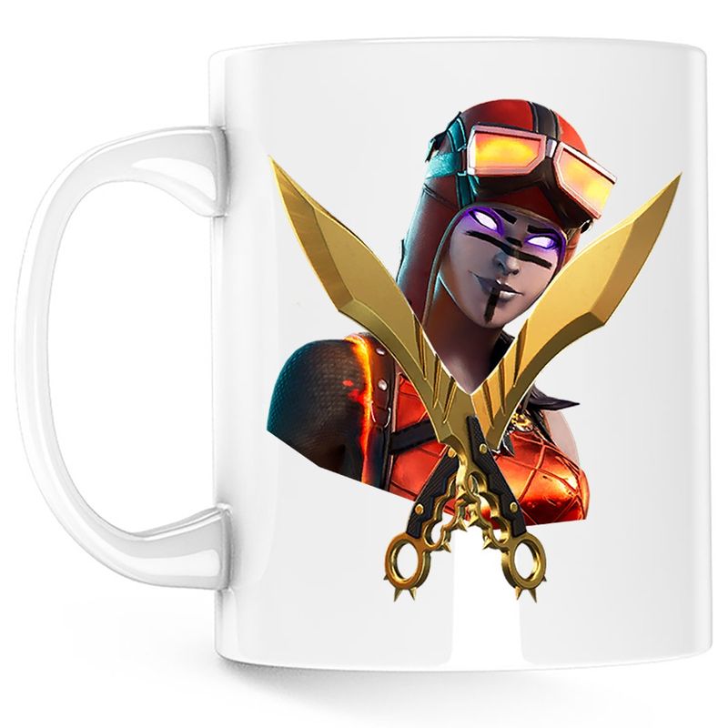 Casa si Gradina - Bucatarie si vesela - Cani si pahare - Cani si cesti - Cana Blaze Outfit Fortnite Epic Blade, alba, 330 ml - Infinity.ro