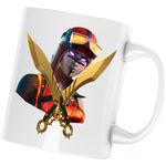Casa si Gradina - Bucatarie si vesela - Cani si pahare - Cani si cesti - Cana Blaze Outfit Fortnite Epic Blade, alba, 330 ml - Infinity.ro
