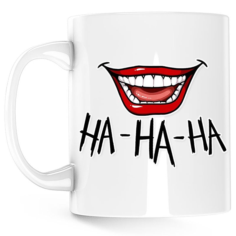 Casa si Gradina - Bucatarie si vesela - Cani si pahare - Cani si cesti - Cana Joker Gambler Smile GTA Master, alba, 330 ml - Infinity.ro