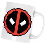 Casa si Gradina - Bucatarie si vesela - Cani si pahare - Cani si cesti - Cana Deadpool Minecraft Roblox Ninja, alba, 330 ml - Infinity.ro