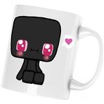 Casa si Gradina - Bucatarie si vesela - Cani si pahare - Cani si cesti - Cana Baby Enderman Love Minecraft, alba, 330 ml - Infinity.ro