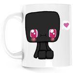 Casa si Gradina - Bucatarie si vesela - Cani si pahare - Cani si cesti - Cana Baby Enderman Love Minecraft, alba, 330 ml - Infinity.ro
