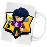 Casa si Gradina - Bucatarie si vesela - Cani si pahare - Cani si cesti - Cana Bibi Brawl Stars, alba, 330 ml - Infinity.ro