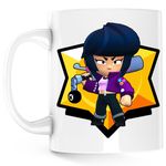 Casa si Gradina - Bucatarie si vesela - Cani si pahare - Cani si cesti - Cana Bibi Brawl Stars, alba, 330 ml - Infinity.ro