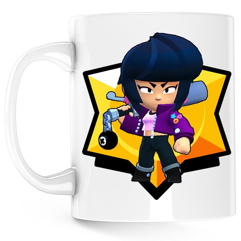 Casa si Gradina - Bucatarie si vesela - Cani si pahare - Cani si cesti - Cana Bibi Brawl Stars, alba, 330 ml - Infinity.ro