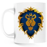 Casa si Gradina - Bucatarie si vesela - Cani si pahare - Cani si cesti - Cana World of Warcraft Alliance WoW Azeroth, alba, 330 ml - Infinity.ro