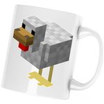 Casa si Gradina - Bucatarie si vesela - Cani si pahare - Cani si cesti - Cana Minecraft Gaina, alba, 330 ml - Infinity.ro