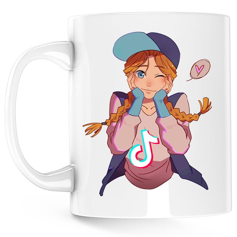 Casa si Gradina - Bucatarie si vesela - Cani si pahare - Cani si cesti - Cana Dead by Daylight Meg Tiktok Horror, alba, 330 ml - Infinity.ro