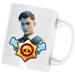 Casa si Gradina - Bucatarie si vesela - Cani si pahare - Cani si cesti - Cana Midas Fortnite Epic Brawl Stars, alba, 330 ml - Infinity.ro