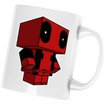 Casa si Gradina - Bucatarie si vesela - Cani si pahare - Cani si cesti - Cana Deadpool Minecraft Steve Ninja, alba, 330 ml - Infinity.ro