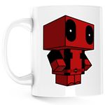Casa si Gradina - Bucatarie si vesela - Cani si pahare - Cani si cesti - Cana Deadpool Minecraft Steve Ninja, alba, 330 ml - Infinity.ro