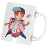 Casa si Gradina - Bucatarie si vesela - Cani si pahare - Cani si cesti - Cana Dead by Daylight Meg Tiktok Horror, alba, 330 ml - Infinity.ro